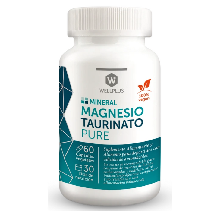 MAGNESIO TAURINATO PURE 60 CAP - WELLPLUS