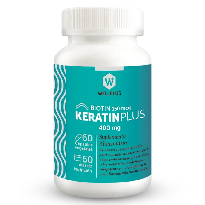 KERATIN PLUS BIOTIN 150 MG 60 CAP - WELLPLUS