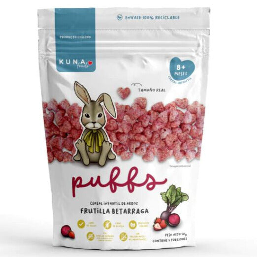 PUFFS FRUTILLA BETERRAGA 50 GR. - KUNA