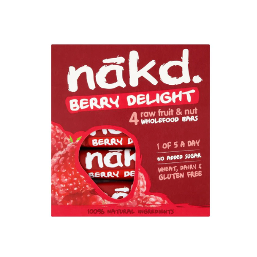 Barra Berry Delight 35g -Nakd 
Pack 4 unidades