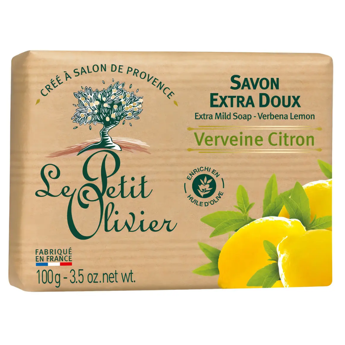 JABON EXTRA SUAVE VERBENA LIMON 2X100 GR - LE PETIT OLIVIER