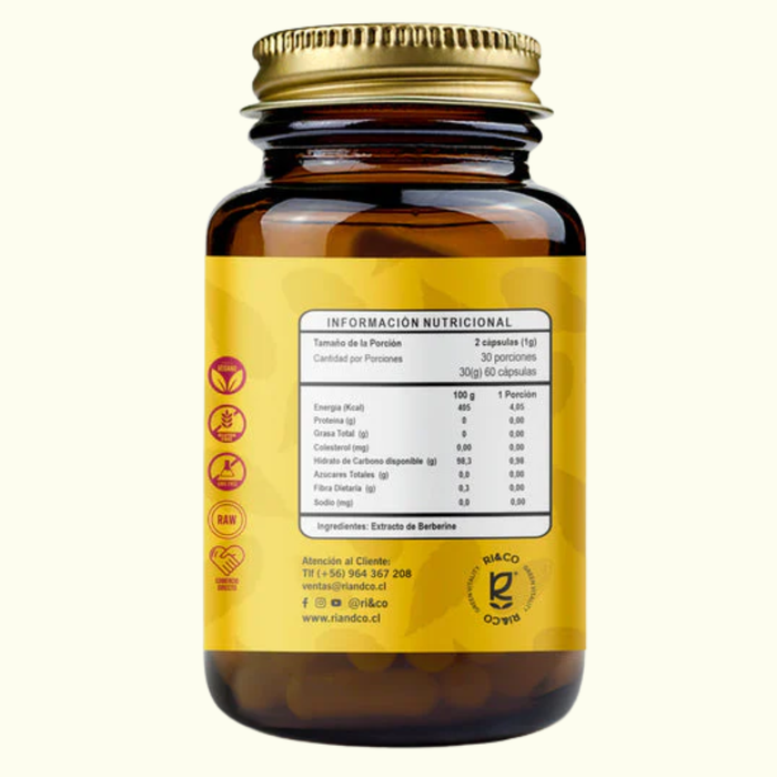 BERBERINE 500 MG 60 CAP - RICO