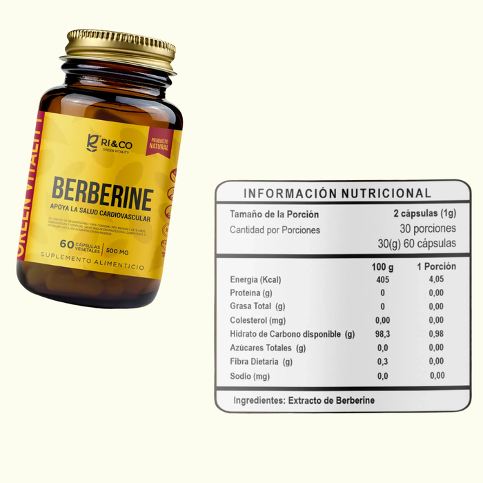BERBERINE 500 MG 60 CAP - RICO