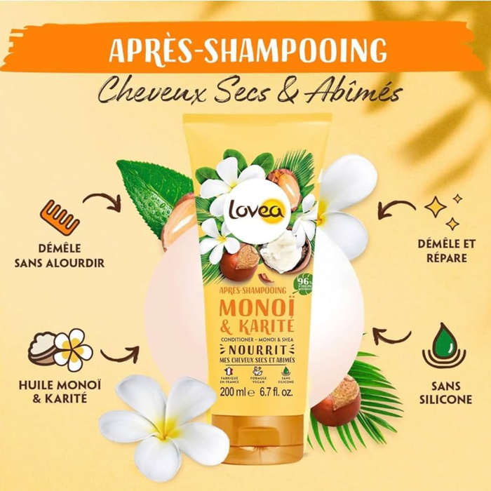 ACONDICIONADOR MONOI Y KARITE 200 ML - LOVEA