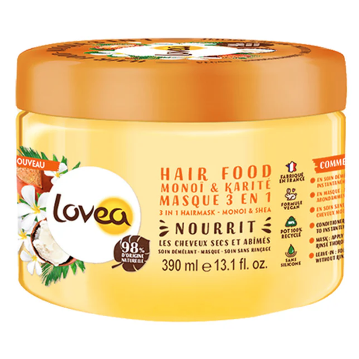 MASCARRILLA 3 EN 1 MONOI & KARITE CABELLO SECO 390ML - LOVEA