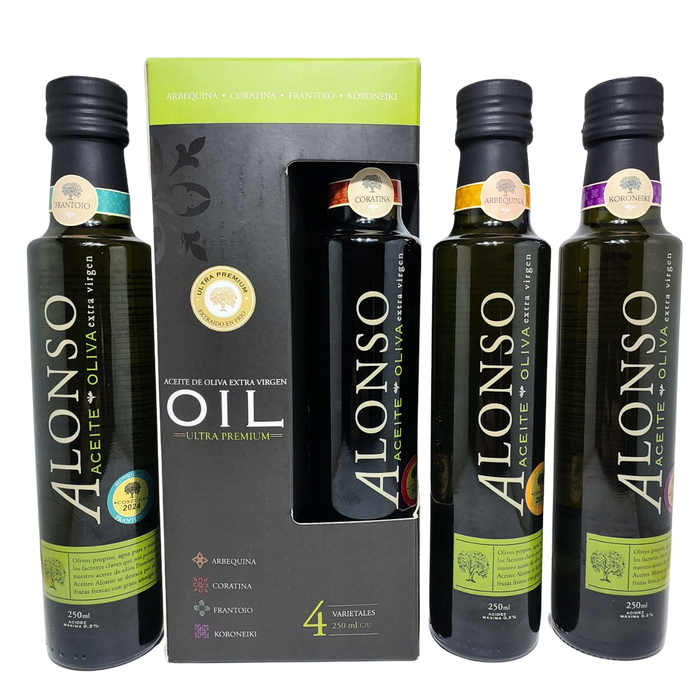 PACK DE REGALO : ACEITES DE OLIVA ULTRA PREMIUN EXTRA VIRGEN- ALONSO