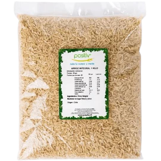 Arroz Integral 1KG - POSITIV