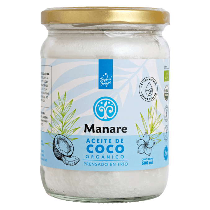 ACEITE DE COCO ORGANICO - 500ml - MANARE