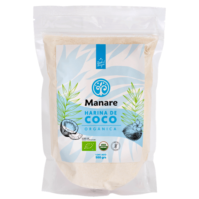 HARINA DE COCO 500 G ORG. -MANARE