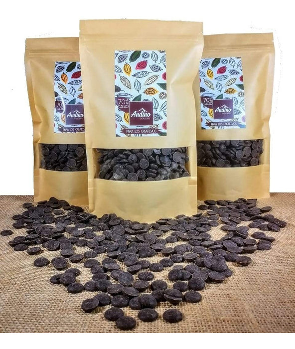 Chips 70% cacao 250 gr – ANDINO