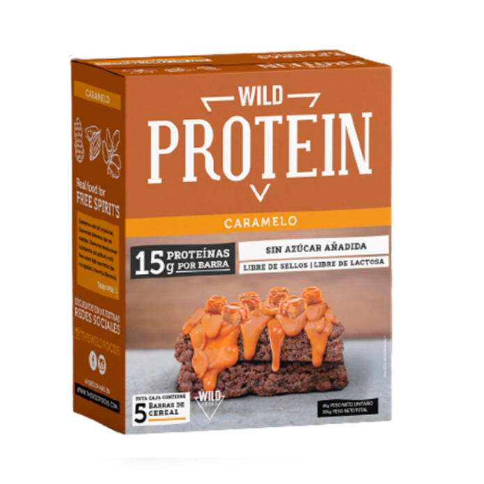 Wild Protein Caramelo 5 uds - WILD FOODS