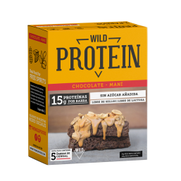 Wild Protein Chocolate Maní 5 uds - WILD FOODS