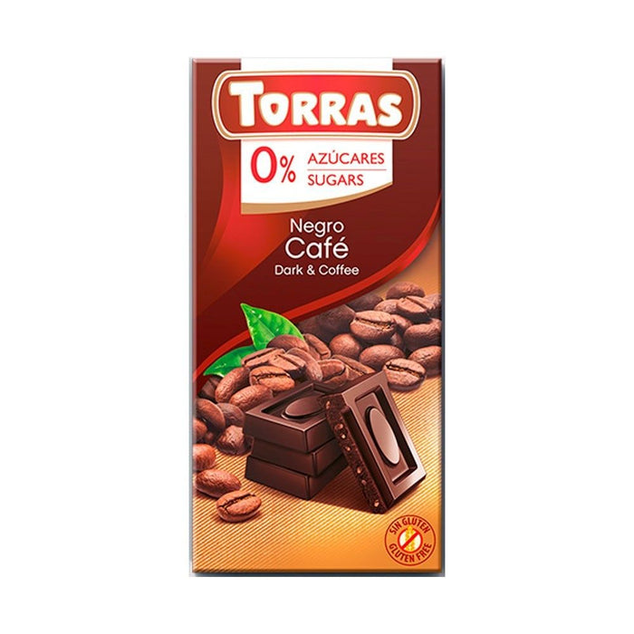 Chocolate negro con café 75 gr - Torras