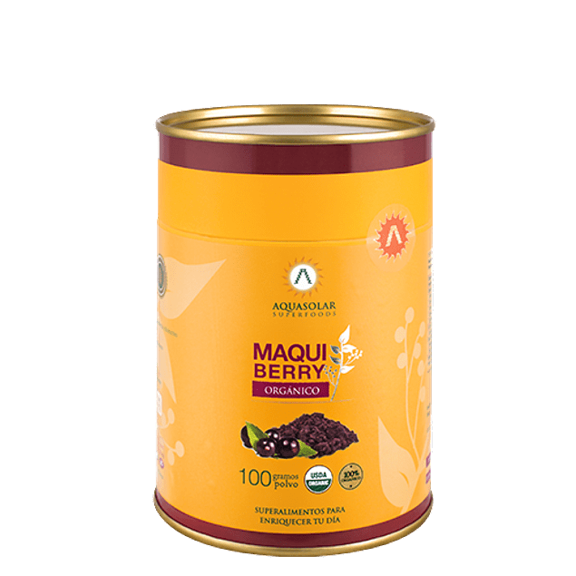 Maqui Berry 100g polvo 100% orgánico - AQUASOLAR