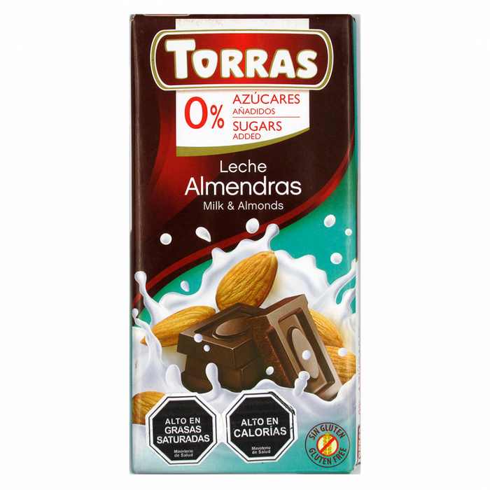 Chocolate de Leche con Almendra 75 grs – TORRAS