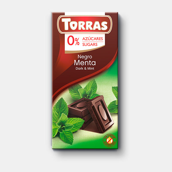 Chocolate Negro con Menta 75 grs – Torras