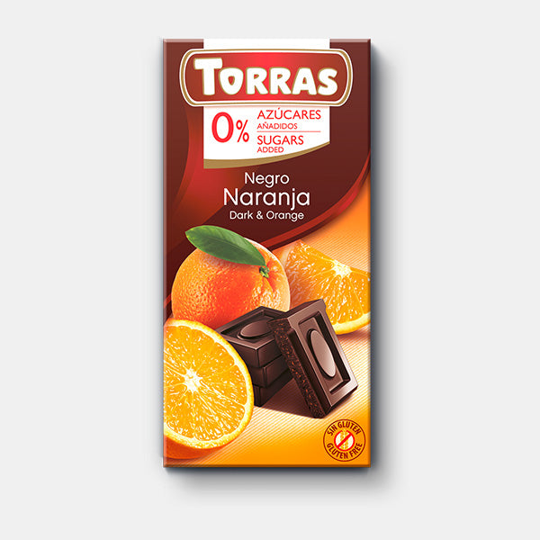 Chocolate Negro con Naranja 75 grs – Torras