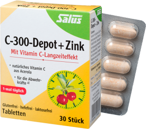 Vitamina C-300-Depot + Zink - Salus Flora