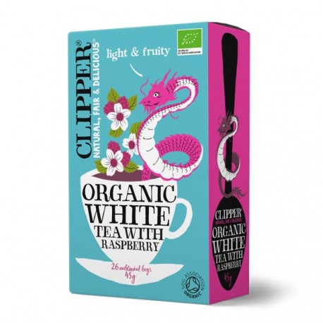 White tea with raspberry 20 unidades – CLIPPER — Shamix Emporio Natural